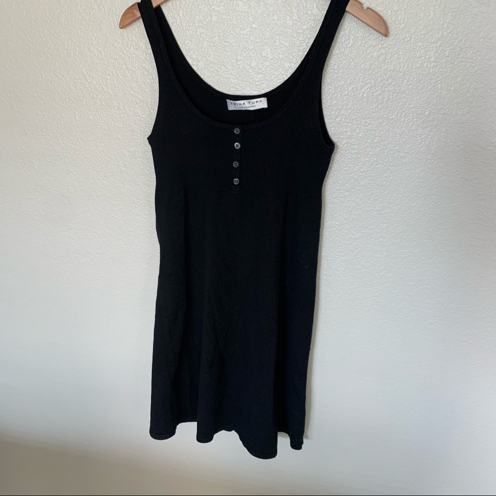 Trina Turk silk/cashmere/wool fitted dress